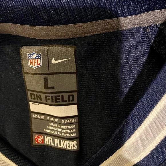 Dallas Cowboys Jersey Ezekiel Elliot EUC youth Large boys L NFL football​ - Picture 6 of 10